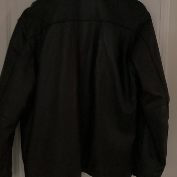 Kenneth Cole Black Leather Jacket Men S - Picture 2 of 5